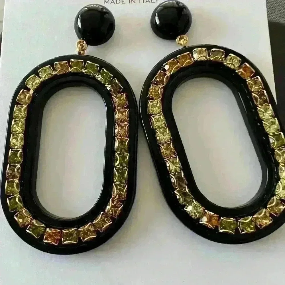J Crew Statement Crystal Cluster Earrings